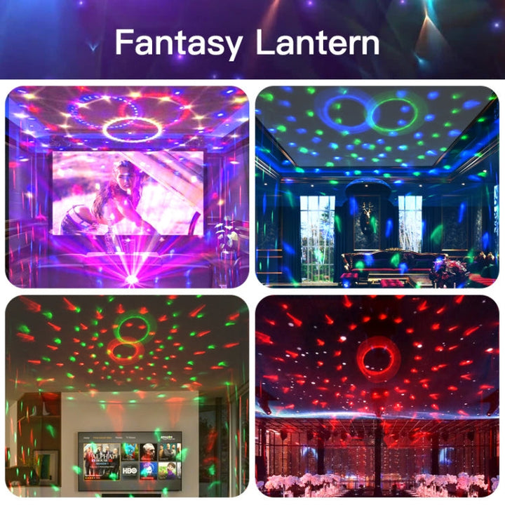 Stornfield | Magic Ball LED Ambient Lights for Home, Sound-Activated Light Balls, Black Charging Model (RGB Colorful 5W)