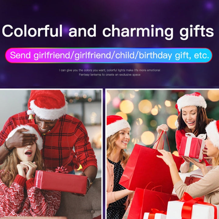 Stornfield | Magic Ball LED Ambient Lights for Home, Sound-Activated Light Balls, Black Charging Model (RGB Colorful 5W)