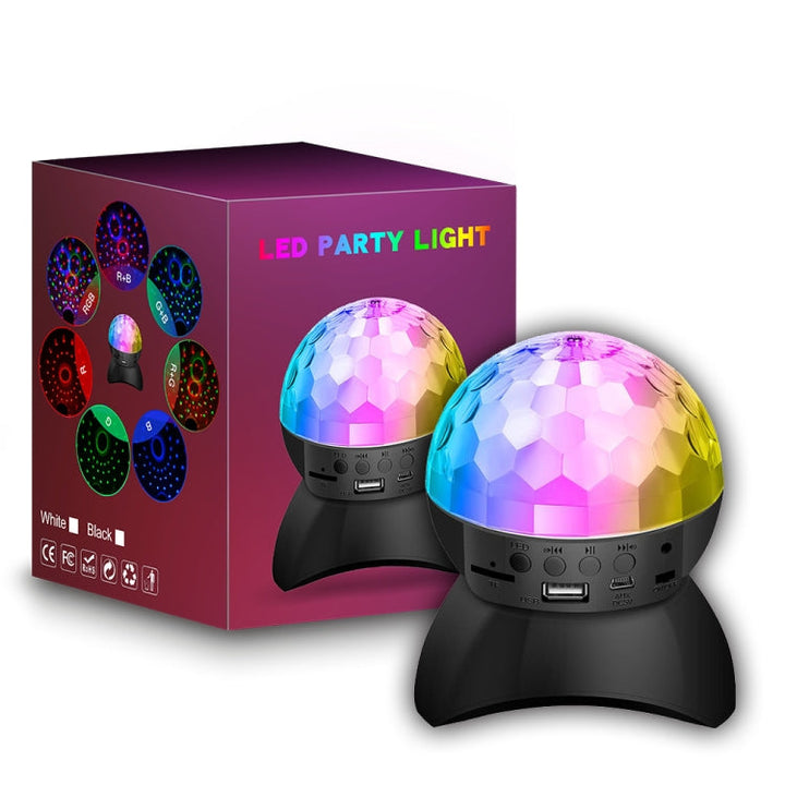 Stornfield | Magic Ball LED Ambient Lights for Home, Sound-Activated Light Balls, Black Charging Model (RGB Colorful 5W)