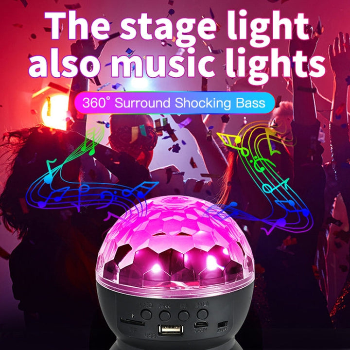 Stornfield | Magic Ball LED Ambient Lights for Home, Sound-Activated Light Balls, Black Charging Model (RGB Colorful 5W)