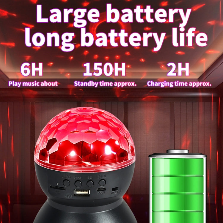 Stornfield | Magic Ball LED Ambient Lights for Home, Sound-Activated Light Balls, Black Charging Model (RGB Colorful 5W)