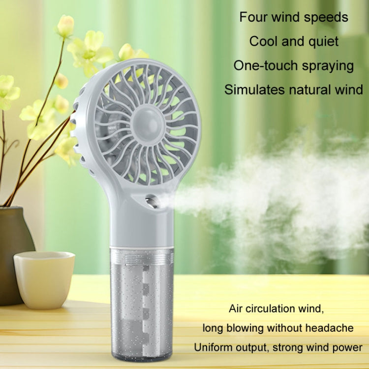 USB Rechargeable Handheld Misting Fan Portable Hydration Electrical Fan(Purple) | Stornfield