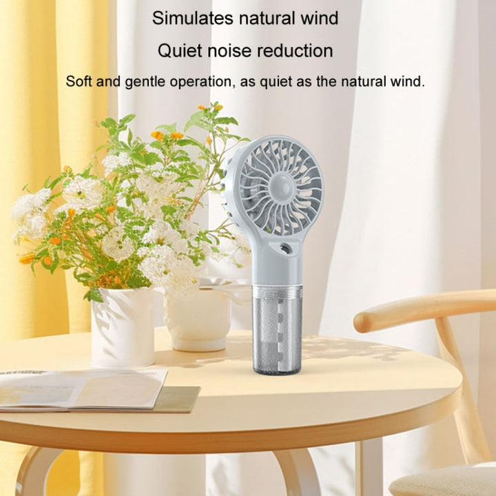 USB Rechargeable Handheld Misting Fan Portable Hydration Electrical Fan(Purple) | Stornfield