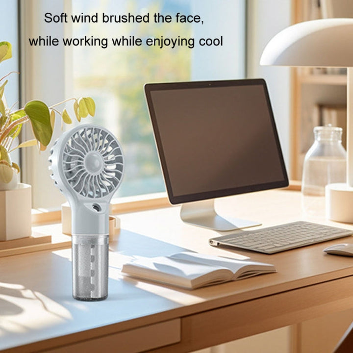 USB Rechargeable Handheld Misting Fan Portable Hydration Electrical Fan(Purple) | Stornfield