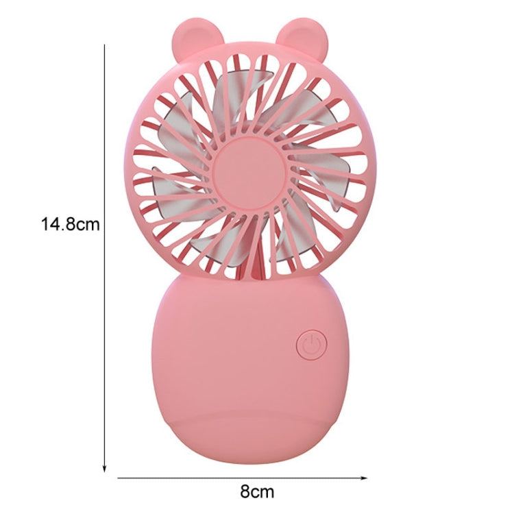 Summer Cartoon Pocket Handheld Stand Fan Rechargeable Silent Mini Fan(Green) | Stornfield