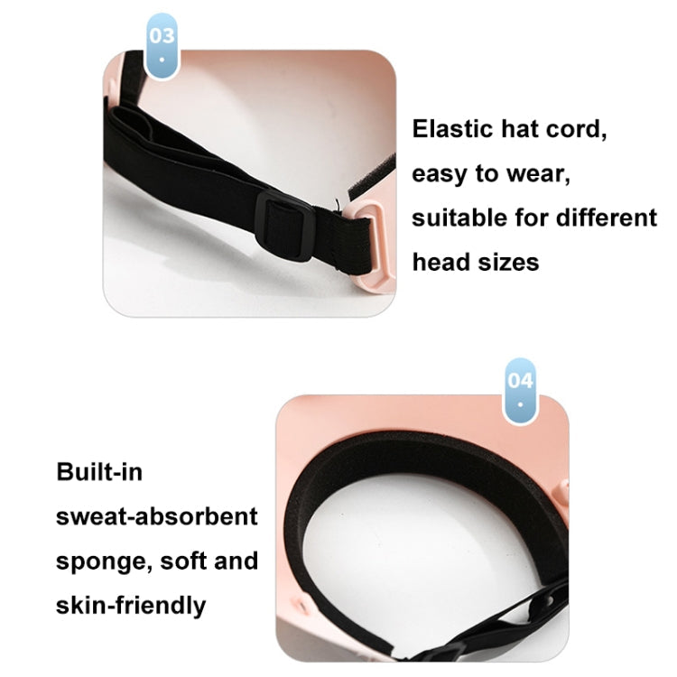 Summer Outdoor Sun Protection Adjustable Rotating Fan Sun Hat(Pink) | Stornfield