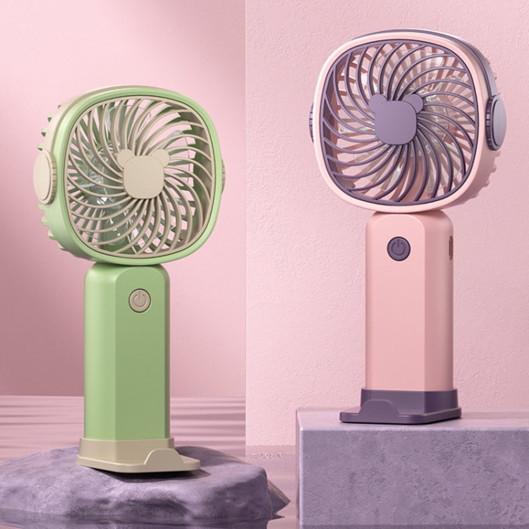 Handheld Portable Mini Multifunctional Fan With Phone Holder Function, Color: Yellow Green no Battery | Stornfield