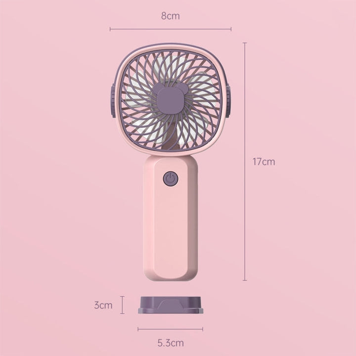 Handheld Portable Mini Multifunctional Fan With Phone Holder Function, Color: Yellow Green no Battery | Stornfield