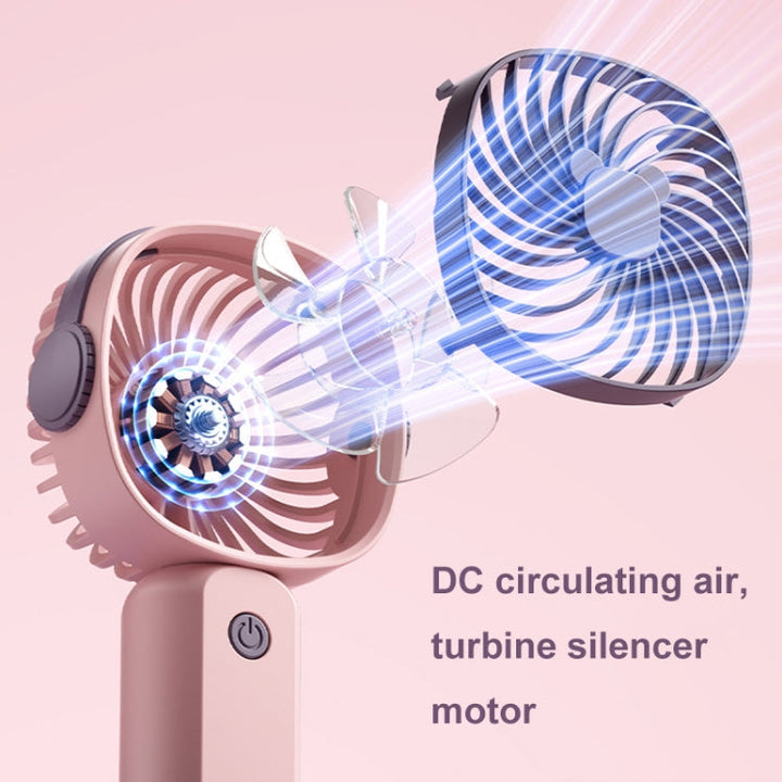 Handheld Portable Mini Multifunctional Fan With Phone Holder Function, Color: Yellow Green no Battery | Stornfield