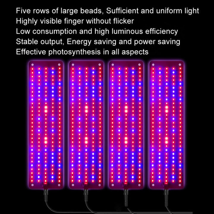 Stornfield | 4 Heads 12V Full Spectrum Red and Blue Plant Grow Light Panel Seedling Fill Lights (EU Plug)