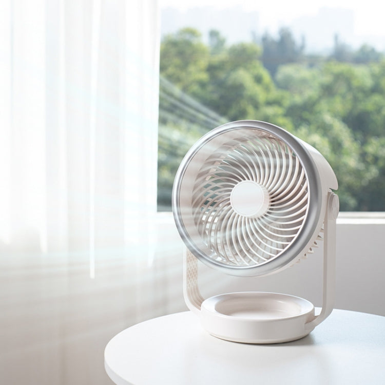 Air Circulating Fan USB Charging Desktop Quiet Fan(White) | Stornfield