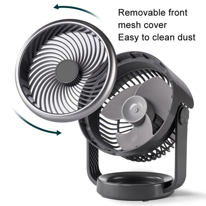 Air Circulating Fan USB Charging Desktop Quiet Fan(White) | Stornfield