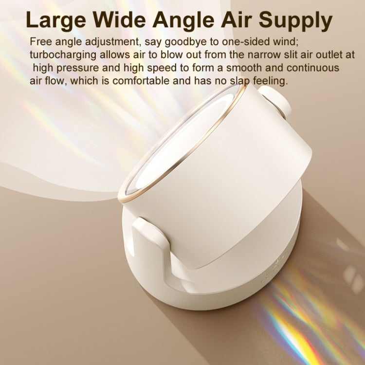 3 In 1 Multifunctional Desktop Fan with LED Light Cosmetic Mirror Rechargeable Oscillating | Stornfield