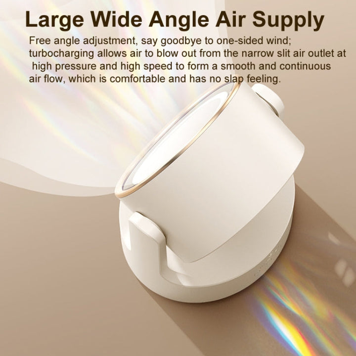 3 In 1 Multifunctional Desktop Fan with LED Light Cosmetic Mirror Rechargeable Oscillating | Stornfield
