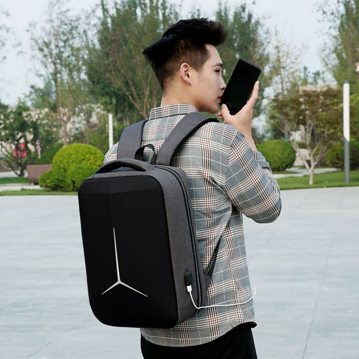 Stornfield | Multifunctional Waterproof Sporty 15-inch Laptop Business Backpack with USB Port (Black)