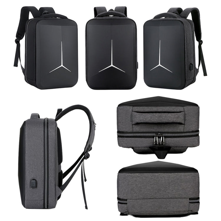 Stornfield | Multifunctional Waterproof Sporty 15-inch Laptop Business Backpack with USB Port (Black)