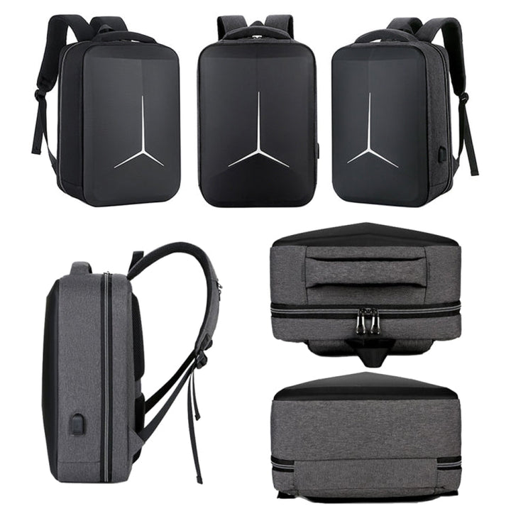 Stornfield | Multifunctional Waterproof Sporty 15-inch Laptop Business Backpack with USB Port (Black)