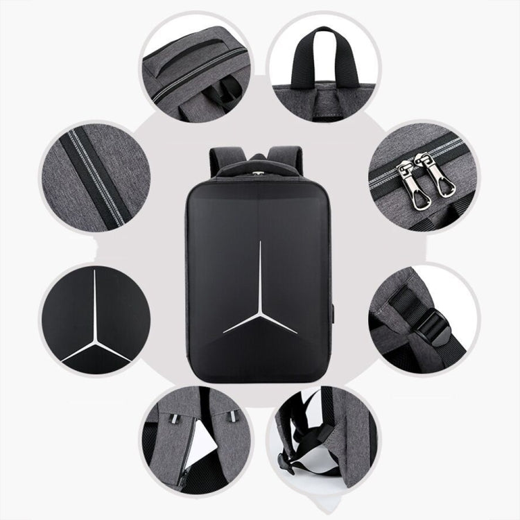 Stornfield | Multifunctional Waterproof Sporty 15-inch Laptop Business Backpack with USB Port (Black)