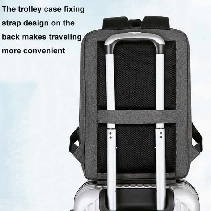 Stornfield | Multifunctional Waterproof Sporty 15-inch Laptop Business Backpack with USB Port (Black)