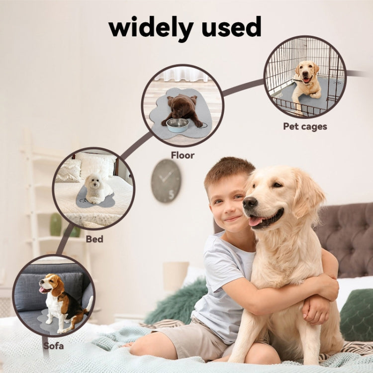 Summer Pet Cooler Pad Dogs Sleeping Pad Anti-Slip Scratch Resistant Cooling Mat, Size: 50x70cm(Beige) | Stornfield