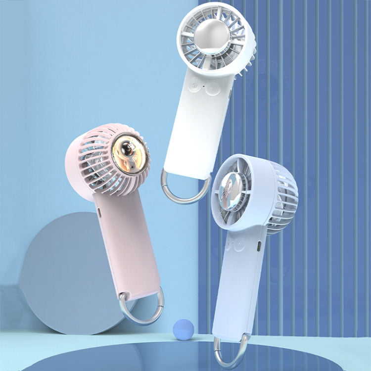 Outdoor Handheld Ice Air Conditioning Fan Astronaut Night Light Semiconductor Cooling Fan(Light Blue) | Stornfield