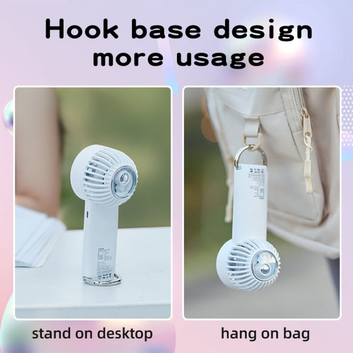 Outdoor Handheld Ice Air Conditioning Fan Astronaut Night Light Semiconductor Cooling Fan(Light Blue) | Stornfield