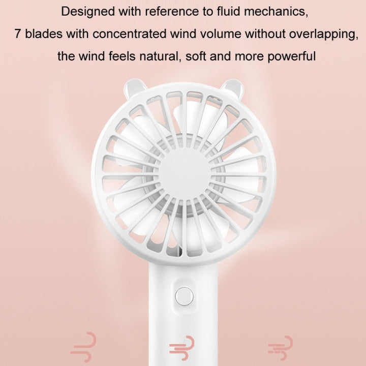 Mini USB Handheld Fan Rechargeable Portable Desktop Phone Holder(Pink) | Stornfield