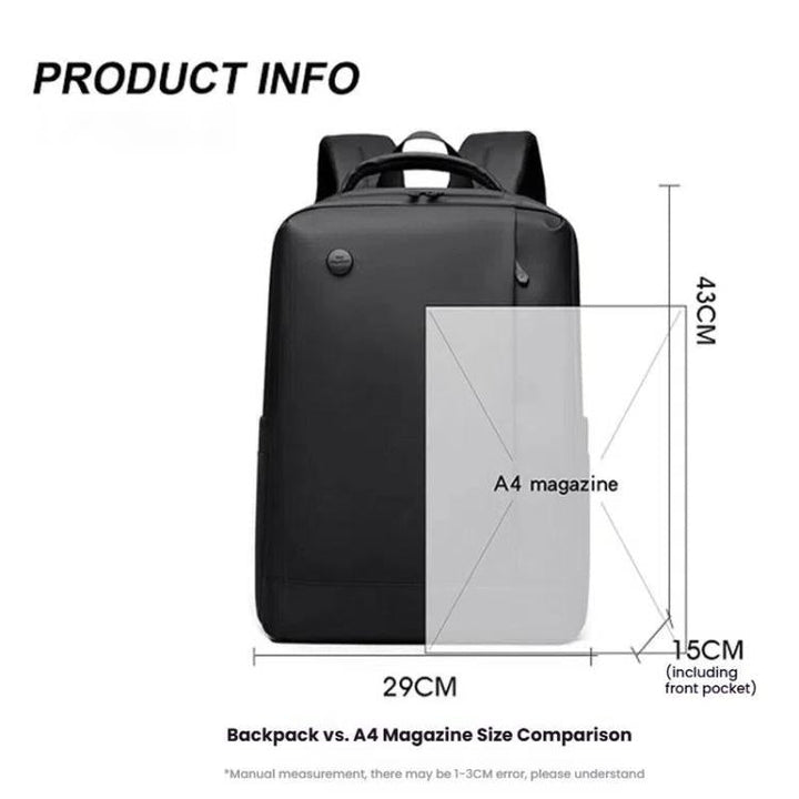 Stornfield | WEPOEWR 14-inch Laptop Backpack for Men, Waterproof Large Capacity Commuter Business Backpack (Black)