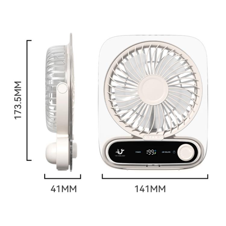 199-speed Desktop wall-mounted Fan With Handle & Light Built-in  Aromatherapy Cotton(Clear Black) | Stornfield