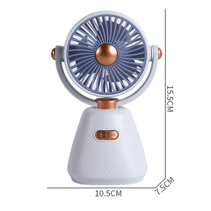 Desktop 100-speed Mini Student Bedroom Fan Portable USB Rechargeable Desktop Small Fan(Beige) | Stornfield