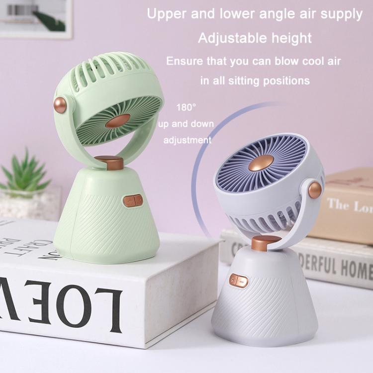 Desktop 100-speed Mini Student Bedroom Fan Portable USB Rechargeable Desktop Small Fan(Beige) | Stornfield