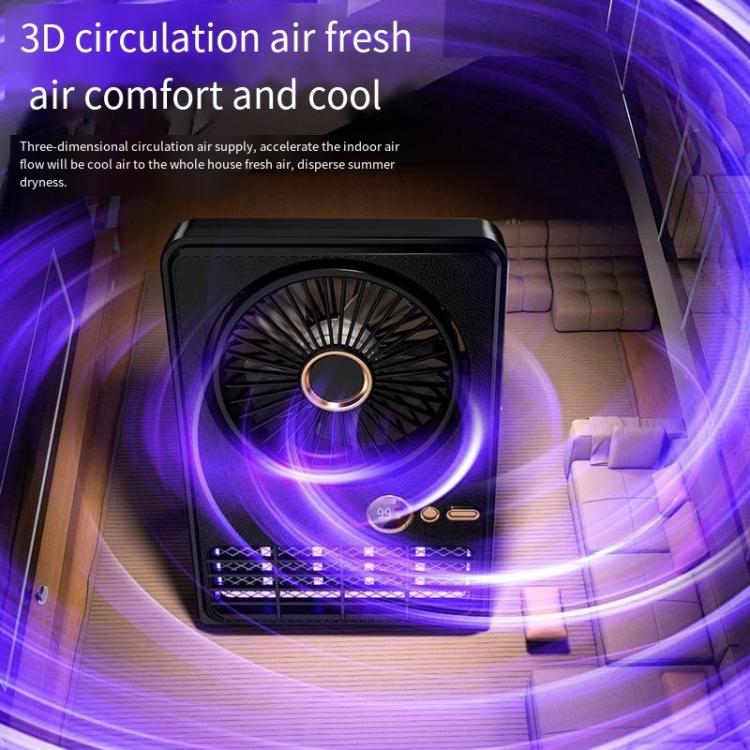 2-in-1 Household Electric Fan Mosquito Killer Lamp LED Digita lDesktop Fan, Color: Plug-in Black | Stornfield