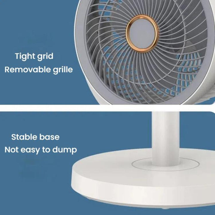 Air Circulation Fan Turbo Light Convection Standing Fan Remote Control Timer Floor Fan, Style: Rechargeable | Stornfield