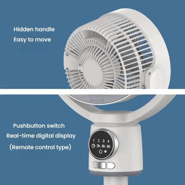 Air Circulation Fan Turbo Light Convection Standing Fan Remote Control Timer Floor Fan, Style: USB Plug | Stornfield