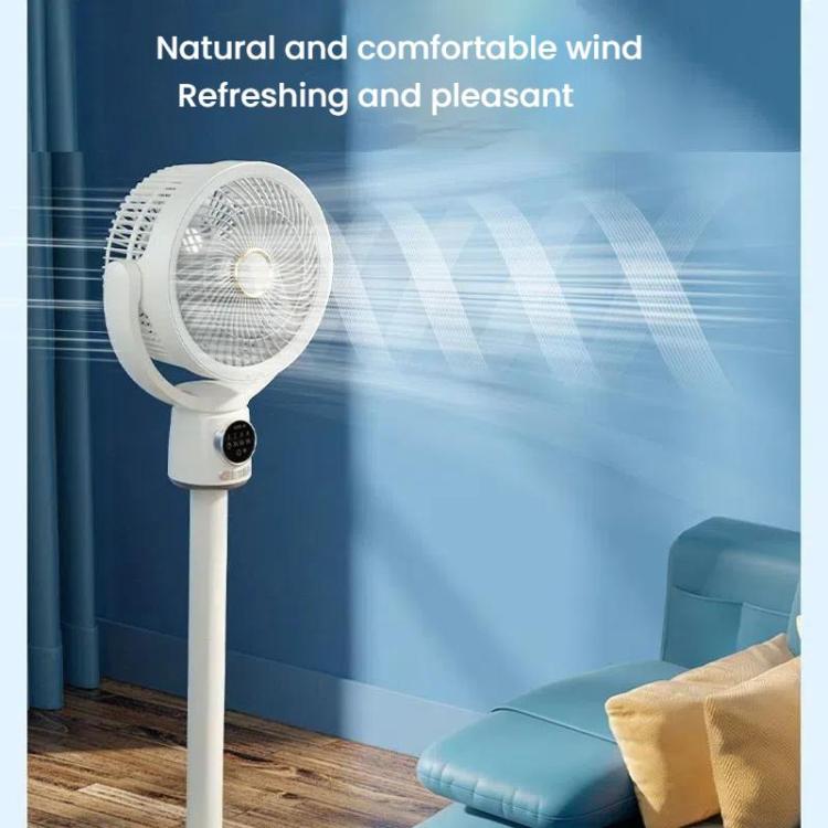 Air Circulation Fan Turbo Light Convection Standing Fan Remote Control Timer Floor Fan, Style: Rechargeable | Stornfield