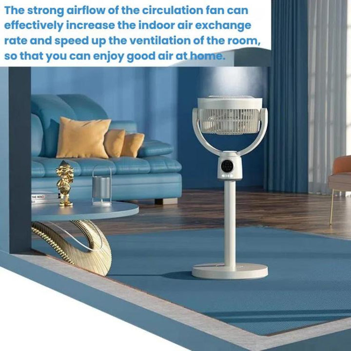 Air Circulation Fan Turbo Light Convection Standing Fan Remote Control Timer Floor Fan, Style: USB Plug | Stornfield