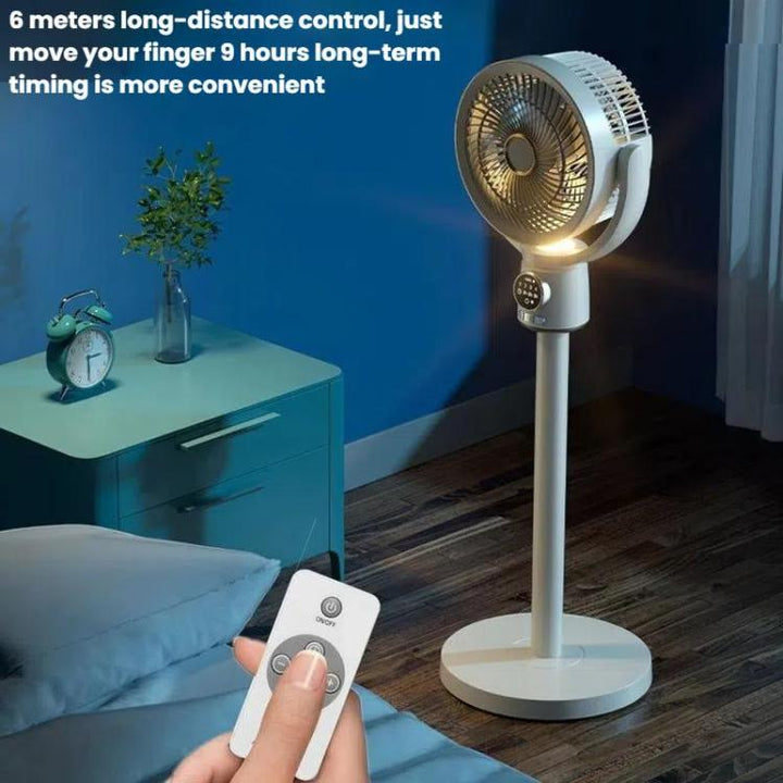 Air Circulation Fan Turbo Light Convection Standing Fan Remote Control Timer Floor Fan, Style: USB Plug | Stornfield