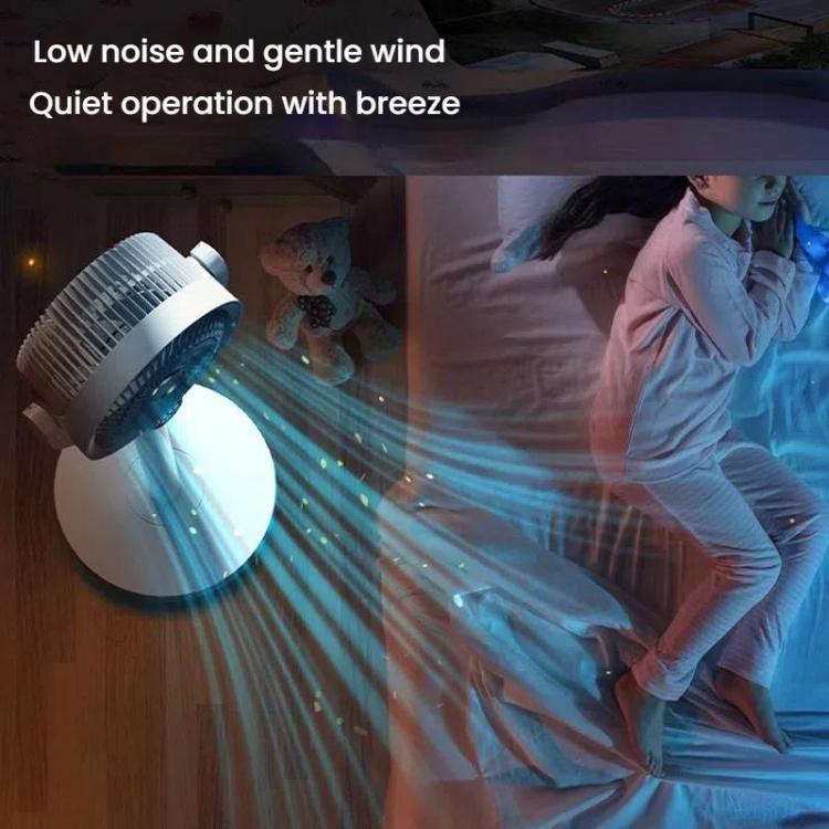 Air Circulation Fan Turbo Light Convection Standing Fan Remote Control Timer Floor Fan, Style: Rechargeable | Stornfield