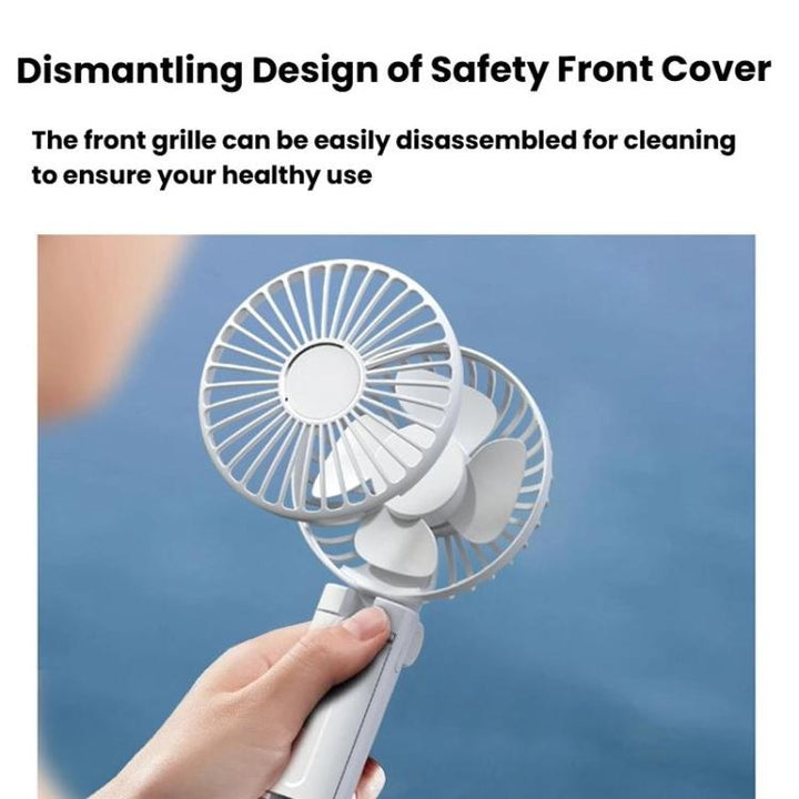 Folding Hanging Umbrella Fan USB Handheld Portable Umbrella Clip Fan Compact Desktop Fan(Pink) | Stornfield