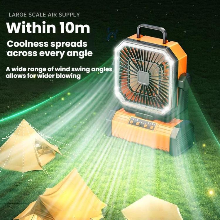 Remote Control USB Oscillating Fan Portable Light For Camping(Green) | Stornfield