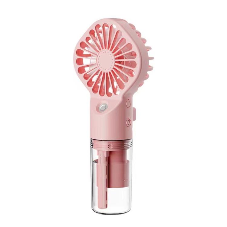 Handheld Misting Fan Portable Water Spray Fan Type-C Rechargeable Mini Personal Face Mister Fan(F3 Pink) | Stornfield