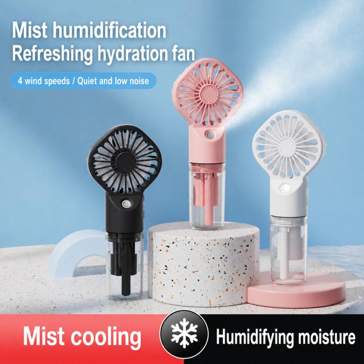 Handheld Misting Fan Portable Water Spray Fan Type-C Rechargeable Mini Personal Face Mister Fan(F3 Pink) | Stornfield
