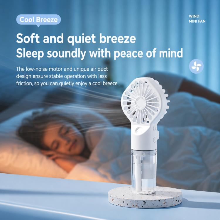 Handheld Misting Fan Portable Water Spray Fan Type-C Rechargeable Mini Personal Face Mister Fan(F3 Pink) | Stornfield