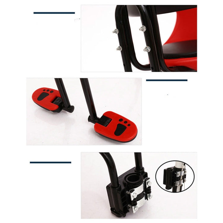 Stornfield | Fully Enclosed Front Child Bike Seat (Red)