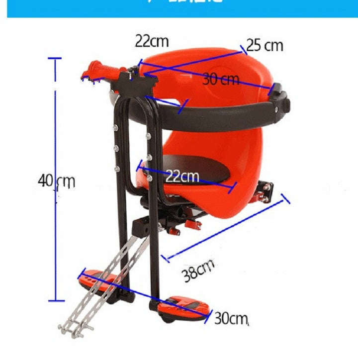 Stornfield | Fully Enclosed Front Child Bike Seat (Red)