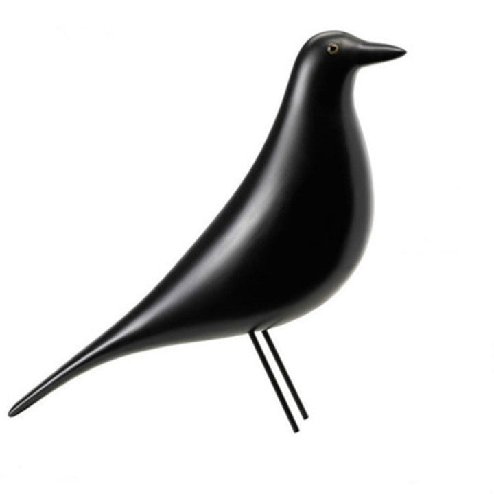 Stornfield | Resin Bird Figurine Home Decor Accessories Desktop Ornaments (Black)