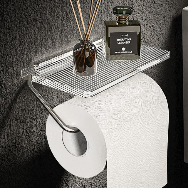 Modern Acrylic Toilet Paper Holder | Stornfield