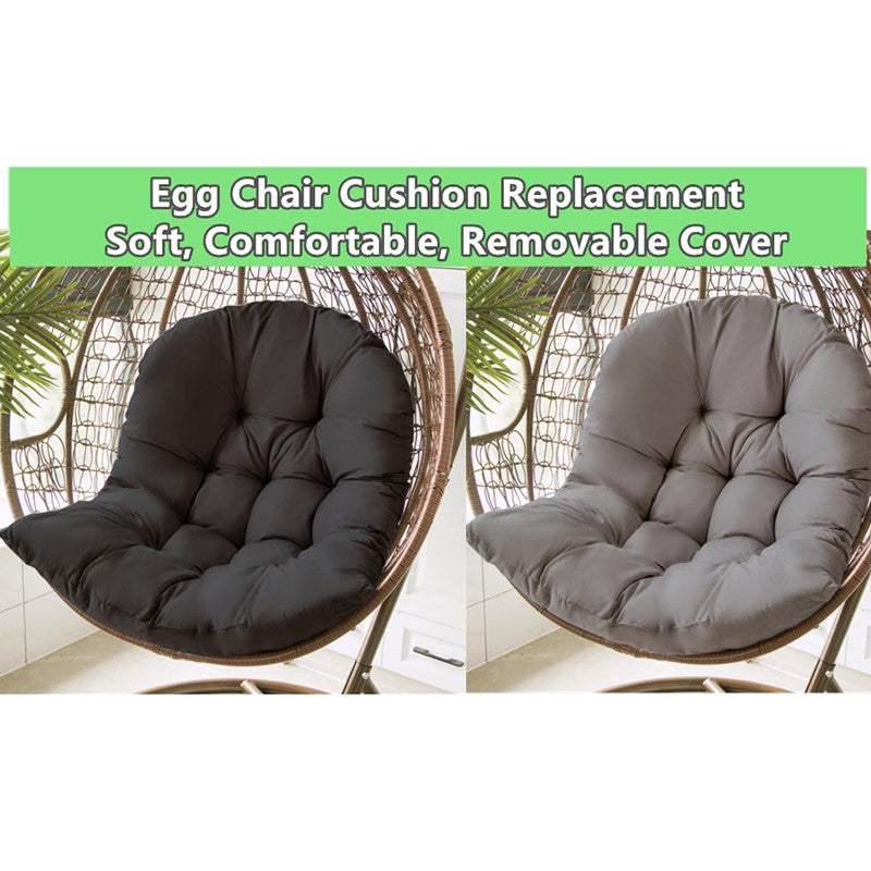 Comfort Cushion for Garden and Swing Chair – Dark Grey – 80x120 cm – For Indoor & Outdoor | Stornfield