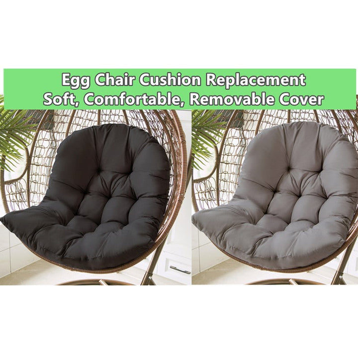 Comfort Cushion for Garden and Swing Chair – Dark Grey – 80x120 cm – For Indoor & Outdoor | Stornfield