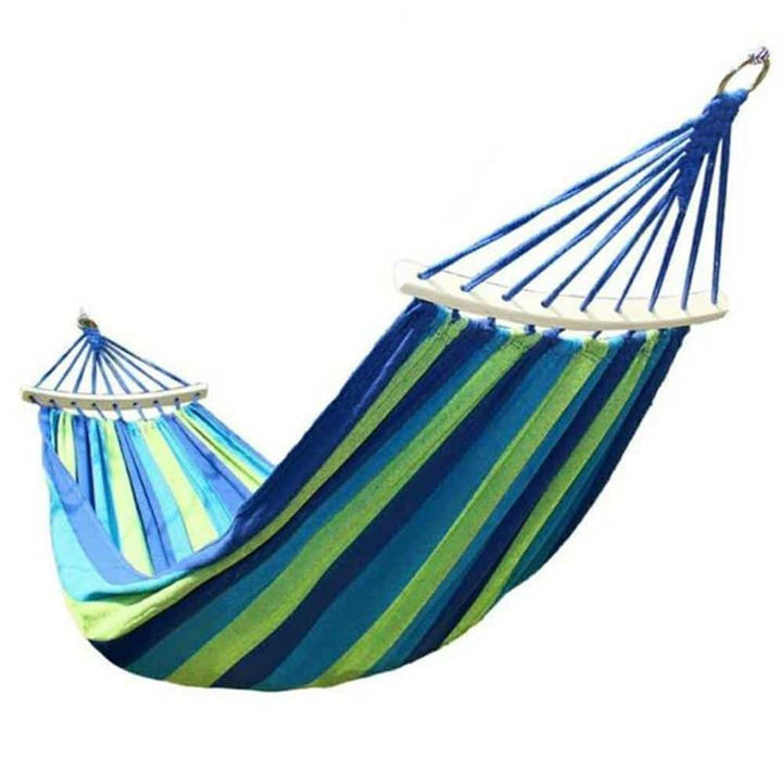 Hammock - by Camping Hammock (blue striped) | Stornfield
